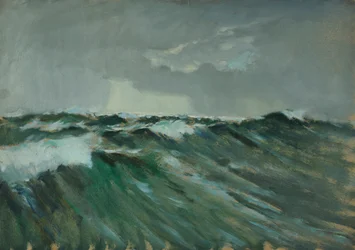 Paisaje marino, Finales del siglo XIX - mediados del siglo XX (óleo sobre papel)