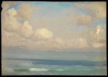 Paisaje marino, Finales del siglo XIX - mediados del siglo XX (óleo sobre papel)