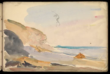Paisaje marino, cuaderno de bocetos