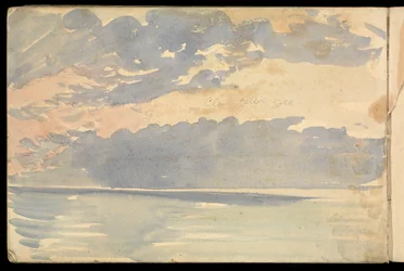 Paisaje marino, cuaderno de bocetos