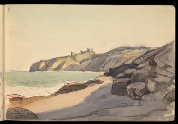 Paisaje marino, cuaderno de bocetos