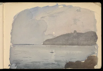 Paisaje marino, cuaderno de bocetos