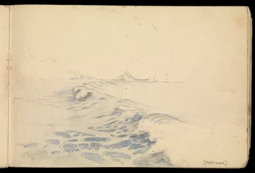 Paisaje marino, cuaderno de bocetos