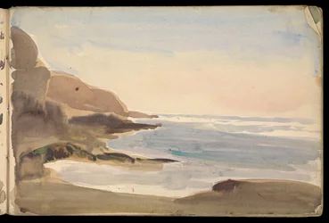 Paisaje marino, cuaderno de bocetos