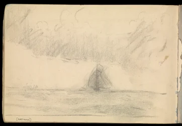 Paisaje marino, cuaderno de bocetos