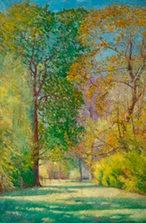 Estudio del árbol (óleo sobre lienzo)