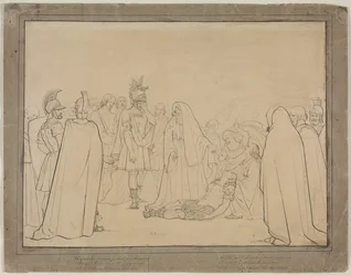 Eneas muestra el cuerpo de Palas de la "Eneida" de Virgilio