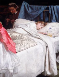 Dormido. Hacia 1865 (Óleo sobre lienzo)