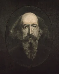 Retrato de Alfred, Lord Tennyson 1809-1892