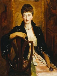 Retrato de Alice Sophia Caroline Stuart Wortley, la hija del artista, 1887