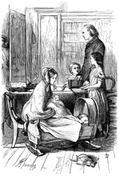 Escena de Framley Parsonage de Anthony Trollope, 1860