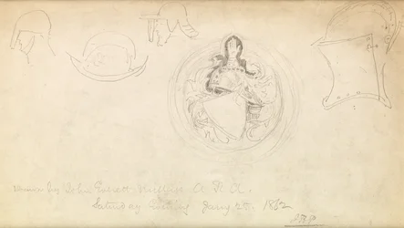 Boceto para un escudo de armas, 1862