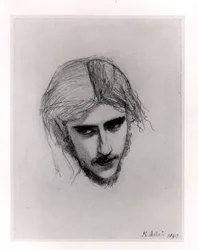 Estudio para la cabeza de Fernando para 