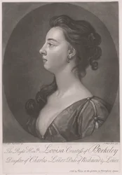 La Muy Honorable Louisa Condesa de Berkeley, Hija de Charles Lenox Duque de Richmond y Lenox