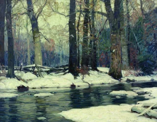 Sylvan Stream (óleo sobre lienzo)