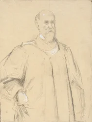 Judge Wayland, estudio para una pintura en Yale