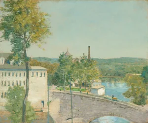 U.S. Thread Company Mills, Willimantic, Connecticut, c.1893-1897 (óleo sobre lienzo)