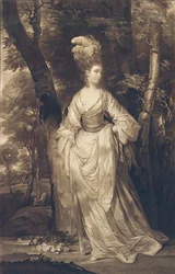 Elizabeth, Duquesa de Hamilton, Brandon y Argyll, después de C. Read, 1770