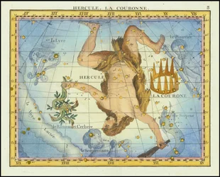 1776 - John Flamsteed - Hercules, La Couronne (Hércules y La Corona)