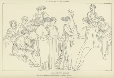 Hesíodo y las musas