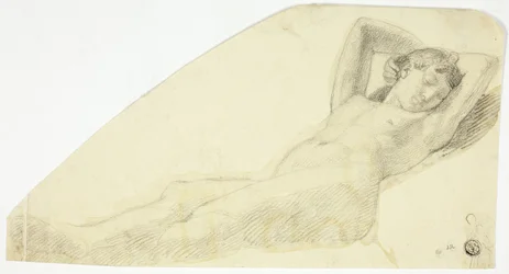 Chica desnuda dormida