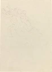 Figuras corriendo con los brazos levantados