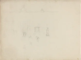 Hoja de Estudios Arquitectónicos y de Figuras