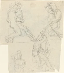 Hoja de estudios [recto y verso]