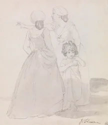Dos mujeres y un niño