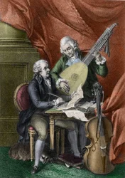 Wolfgang Amadeus Mozart y Franz Joseph Haydn