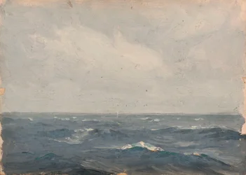 Paisaje marino, c.1900 (óleo sobre lienzo)