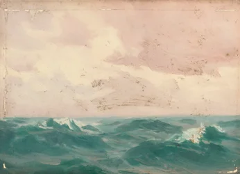 Paisaje marino, c.1900 (óleo sobre lienzo)