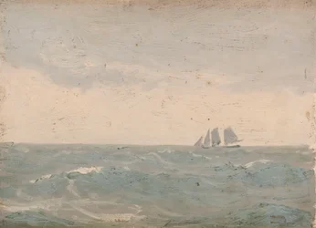 Paisaje marino, c.1900 (óleo sobre lienzo)
