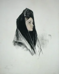 Chica con mantilla, Sevilla