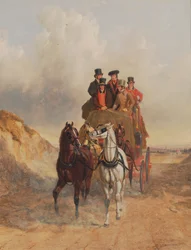 El autocar de Royal Mail en la carretera