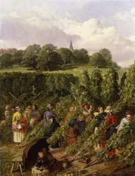 Los Recolectores de Lúpulo, 1855