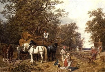 El carro de madera