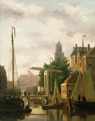 Un canal en Ámsterdam