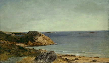 Costa rocosa, c.1860 (óleo sobre lienzo)