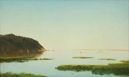 Vista del río Shrewsbury, Nueva Jersey