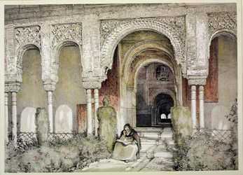 Entrada al Salón de las Dos Hermanas, de 