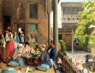 La comida del mediodía, El Cairo, 1875