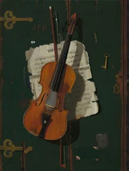 El viejo violín, c.1890 (óleo sobre lienzo)