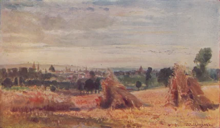 Una vista distante de Oxford, 1910