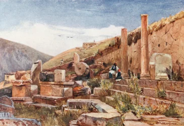 Delfos. El pórtico de los atenienses