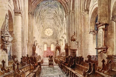 Interior de la Catedral de Cristo, 1903