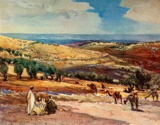 En el camino de Jerusalén a Betania, 1902