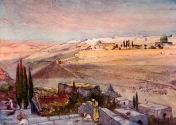 Amanecer desde el Monte de los Olivos, 1902