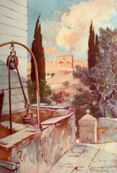 La Puerta Dorada o Hermosa desde el Jardín de Getsemaní, 1902