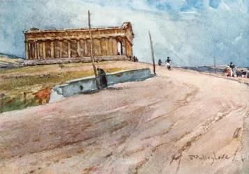 El Templo de Teseo desde el noroeste